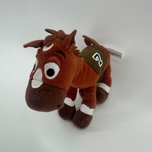 Disney Parks Plush 10" Bullseye Toy Story Brown Saddle‎ #7 Embroidered